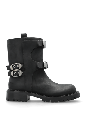 Diesel Leather ankle boots `D-HAMMER` | Women's | Vitkac